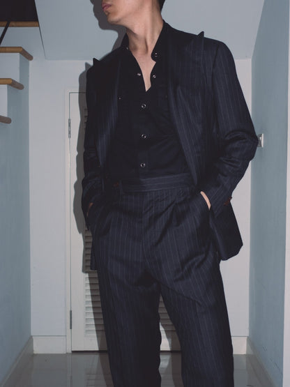 S4W-BLACK เสื้อเชิ้ต western style moon snap buttons "Black"