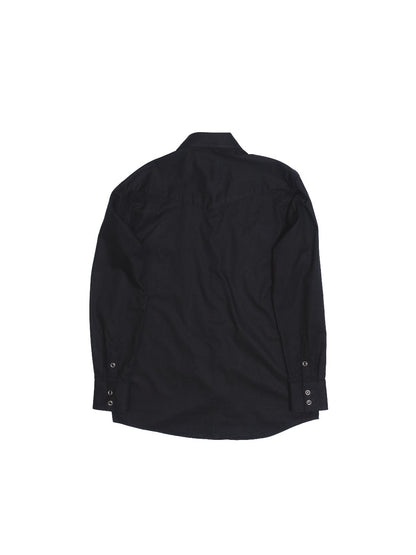 S4W-BLACK เสื้อเชิ้ต western style moon snap buttons "Black"