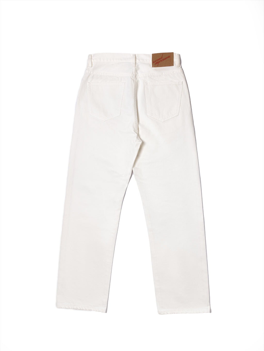 [HWDW-OFFW]กางเกงยีนส์สีขาวเอวสูงริมแดง High Waist 90s jeans "off white selvedge"