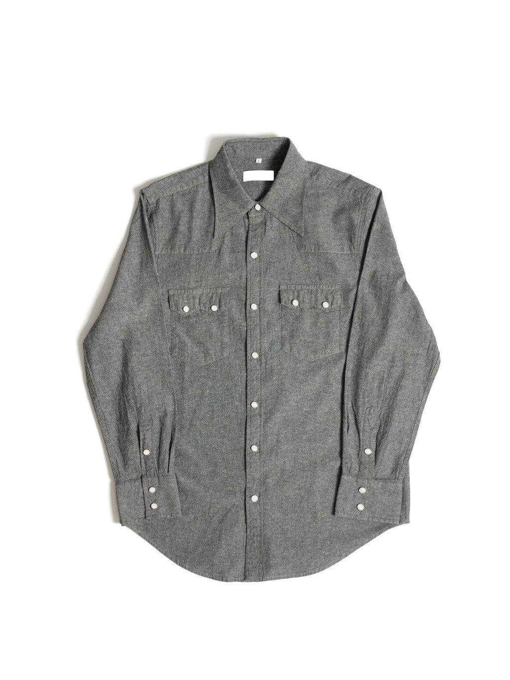 S4WDENIM-BLACK เสื้อเชิ้ต western style ผ้า Chambray "BLACK"