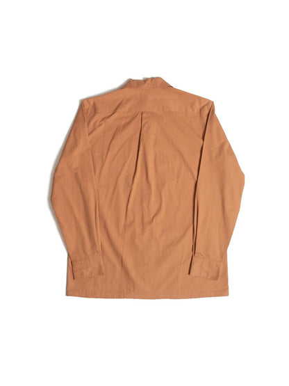 S5-BRICK เสื้อเชิ้ต Cuban collar shirt สี "BRICK"