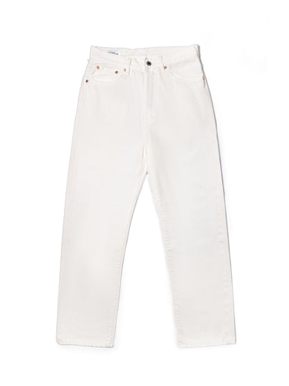 [HWDW-OFFW]กางเกงยีนส์สีขาวเอวสูงริมแดง High Waist 90s jeans "off white selvedge"