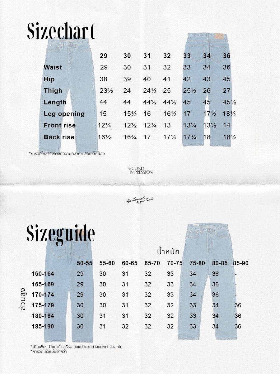 [HWDW-WASHS]กางเกงยีนส์ฟอกเอวสูงริมแดง High Waist 90s jeans "washed selvedge"
