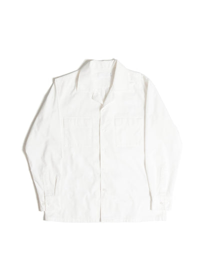 S5-WHITE เสื้อเชิ้ต Cuban collar shirt สี "WHITE"