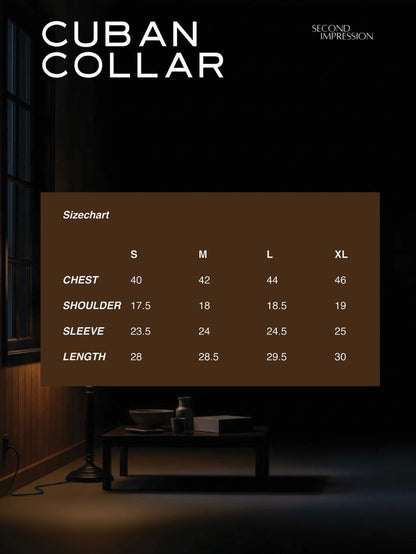 S5-CREAM เสื้อเชิ้ต Cuban collar shirt สี "CREAM"