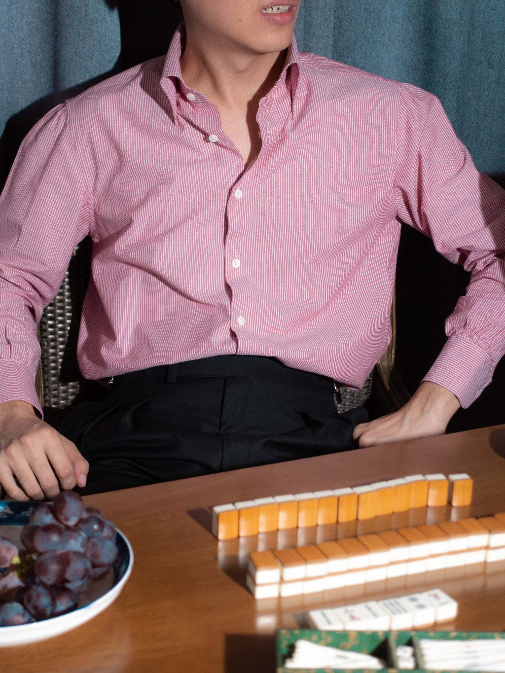 [S2OX-CHERRYWS]เสื้อเชิ้ตOCBD แขน spalla camicia "CHERRY"