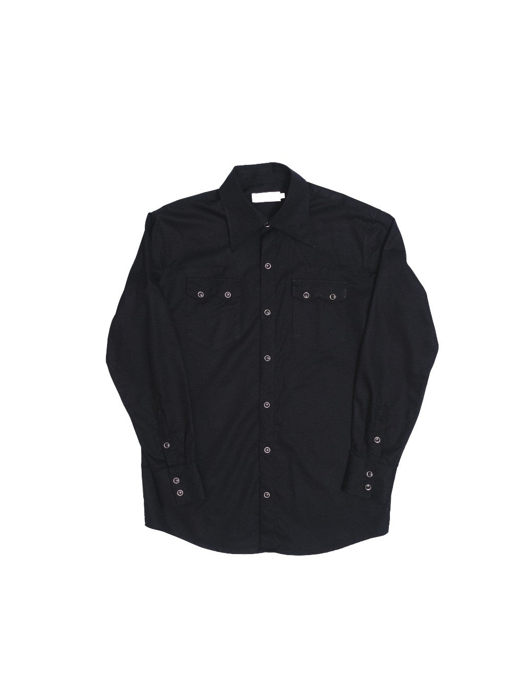 S4W-BLACK เสื้อเชิ้ต western style moon snap buttons "Black"