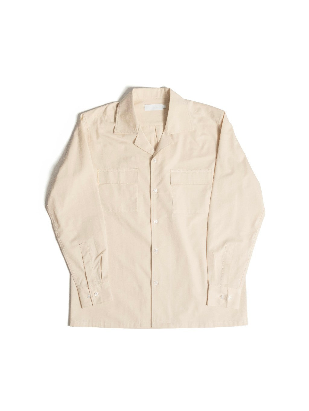S5-CREAM เสื้อเชิ้ต Cuban collar shirt สี "CREAM"