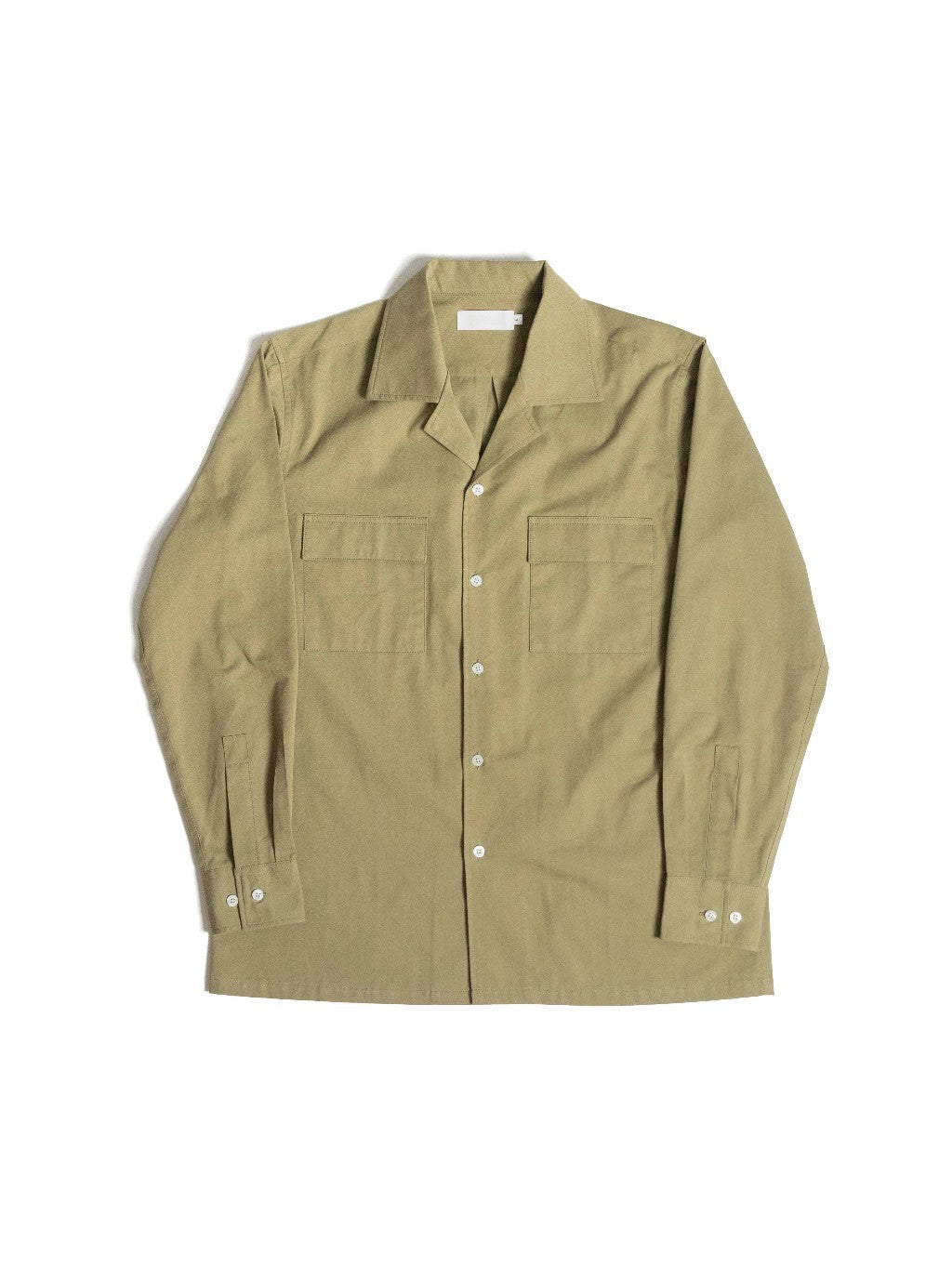 S5-OLIVE เสื้อเชิ้ต Cuban collar shirt สี "OLIVE"