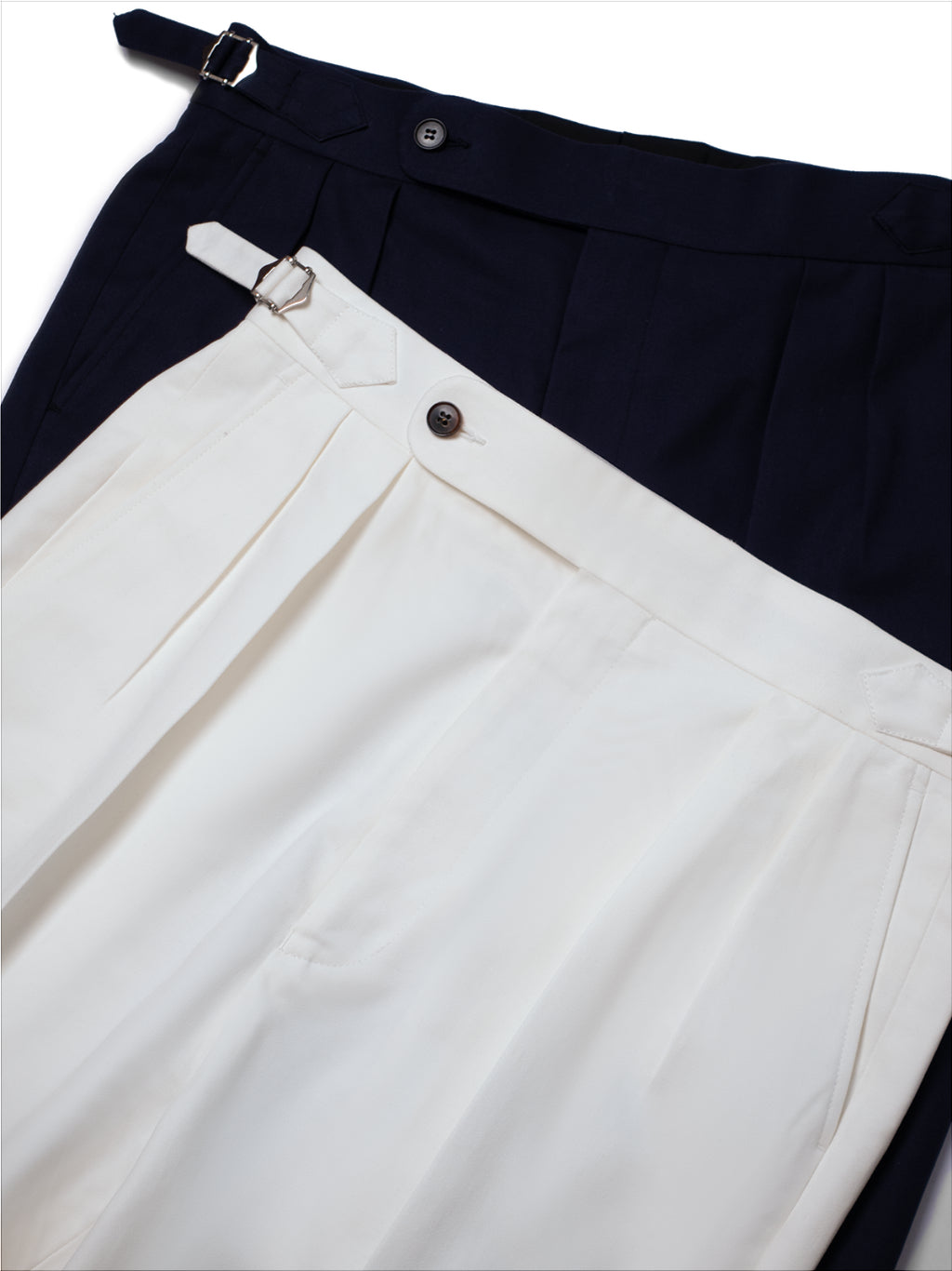 [T8CTN-NAVY] กางเกงขายาวเอวสูง Classic High Waist Trousers "NAVY"