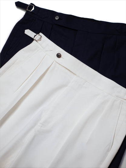 [T8CTN-NAVY] กางเกงขายาวเอวสูง Classic High Waist Trousers "NAVY"