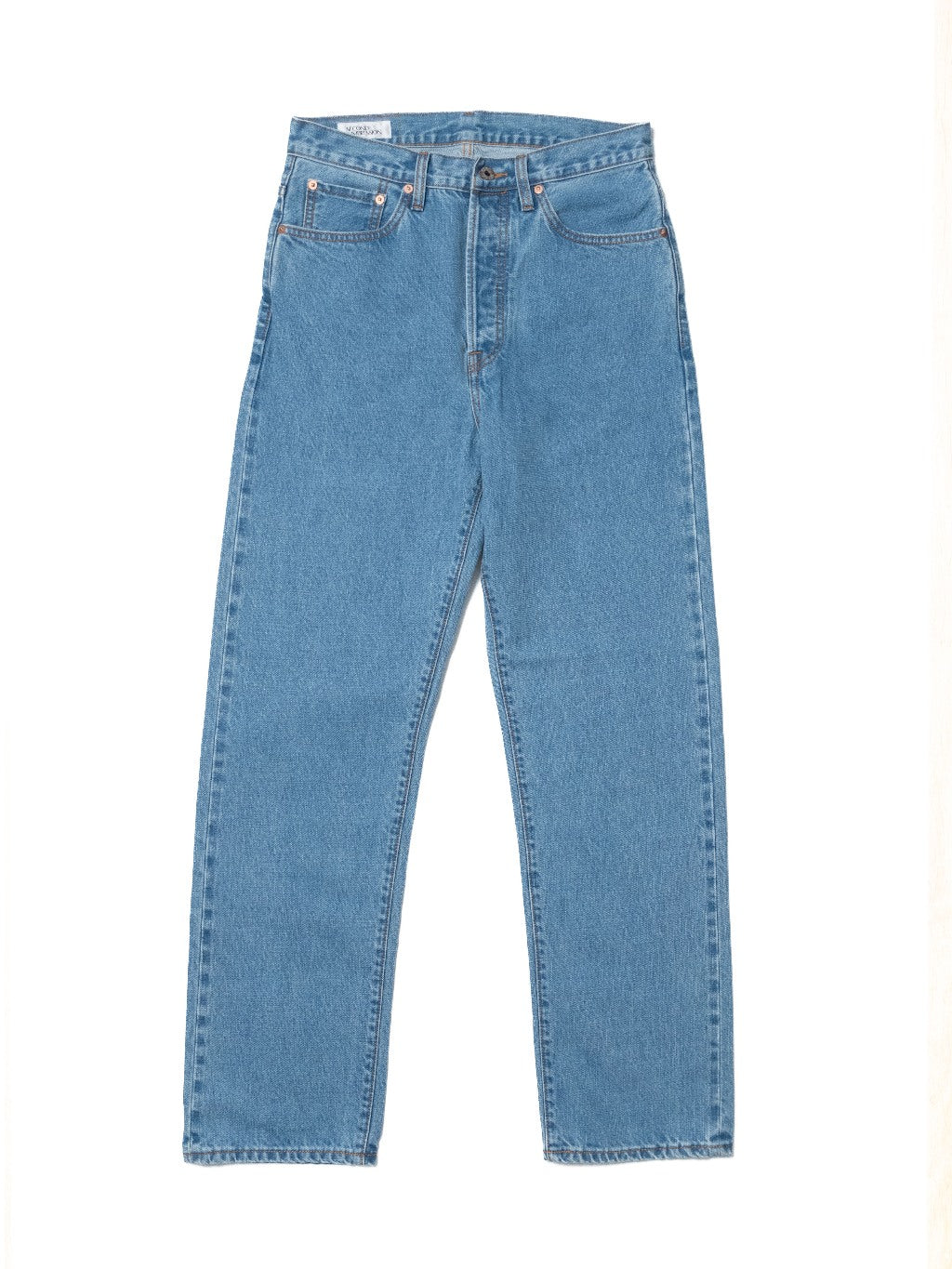 [HWDW-WASHS]กางเกงยีนส์ฟอกเอวสูงริมแดง High Waist 90s jeans "washed selvedge"