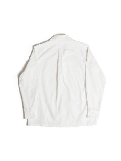S5-WHITE เสื้อเชิ้ต Cuban collar shirt สี "WHITE"