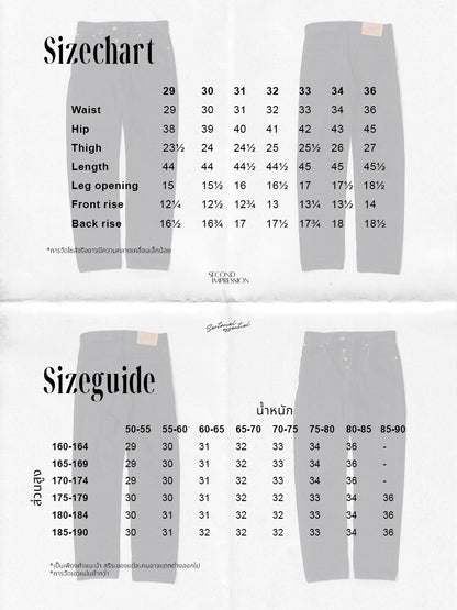 [HWDW-VBLACK]กางเกงยีนส์สีดำเอวสูงริมแดง High Waist 90s jeans "Vintage Black"