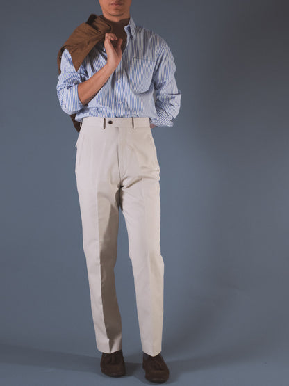 [T13CHINOS] กางเกงชิโนขายาวเอวสูง Classic High Waist Chinos สี "BEIGE"