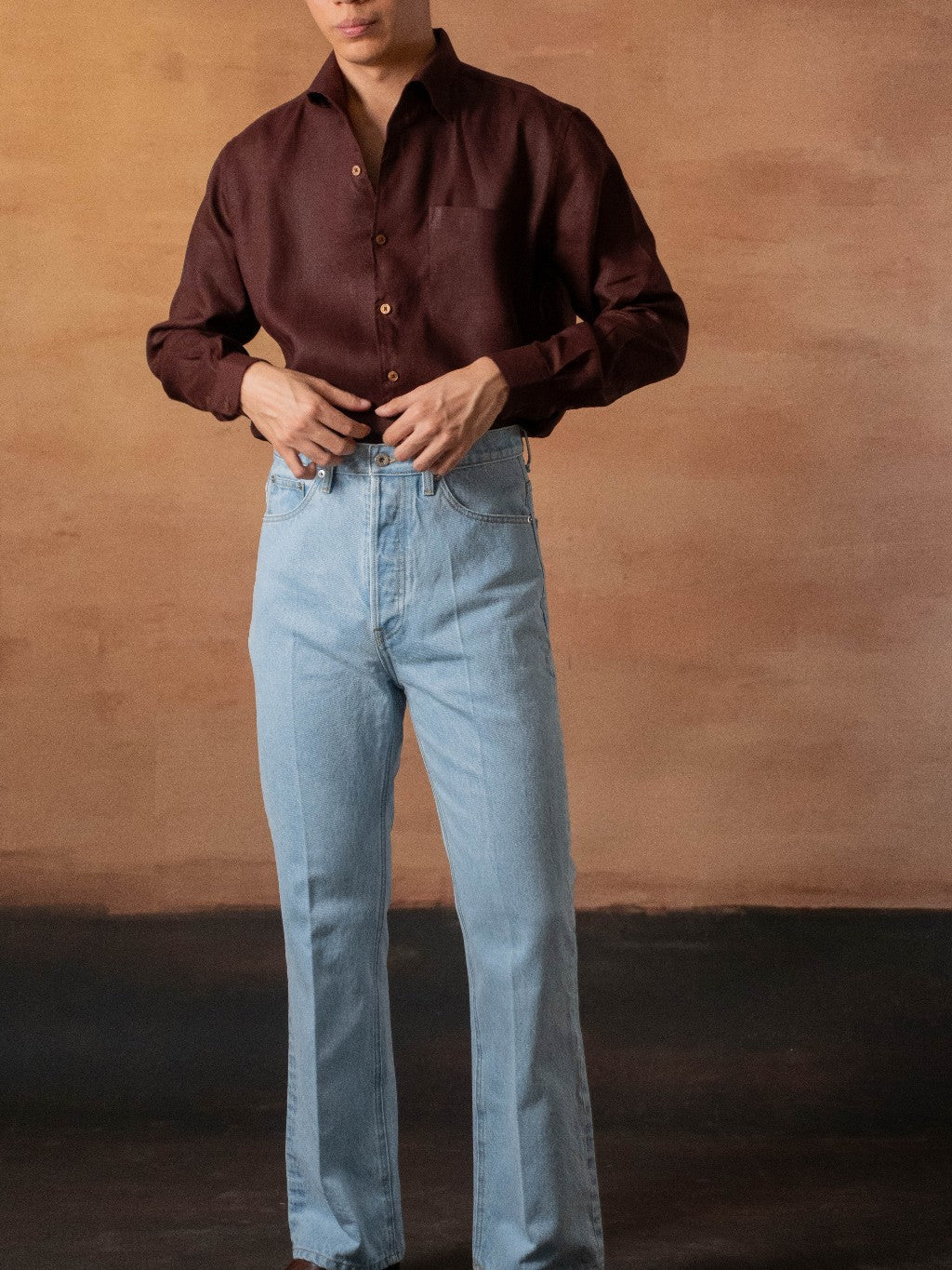 [OPCS-LN-RUBY] เสื้อเชิ้ตลินิน One Piece Collar Shirt - Classic Shirt