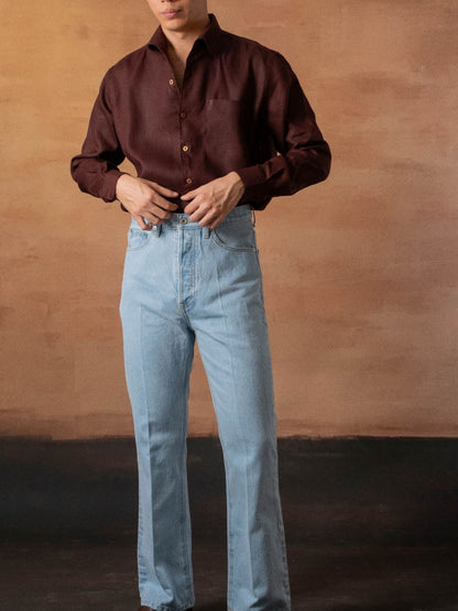 [OPCS-LN-RUBY] เสื้อเชิ้ตลินิน One Piece Collar Shirt - Classic Shirt
