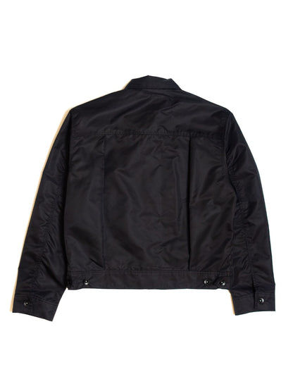 [J2WN-BLACK] Nylon windbreaker jacket