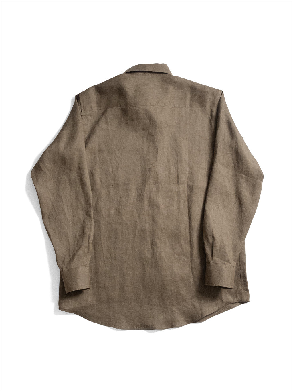 [OPCS-LN-OLIVE] เสื้อเชิ้ตลินิน One Piece Collar Shirt - Classic Shirt