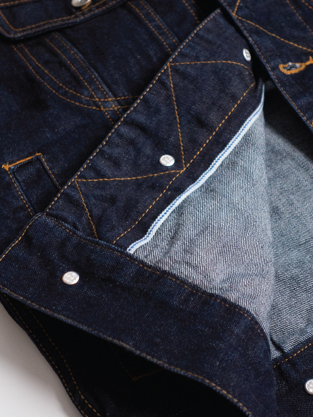 [J5DN-RAW] Cropped rider jacket - Raw Selvedge denim