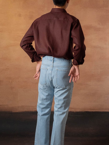 [OPCS-LN-RUBY] เสื้อเชิ้ตลินิน One Piece Collar Shirt - Classic Shirt