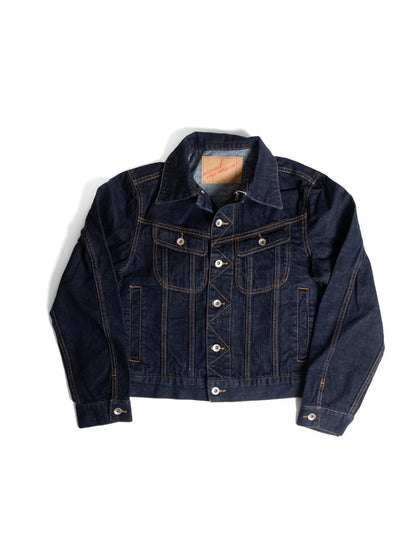 [J5DN-RAW] Cropped rider jacket - Raw Selvedge denim