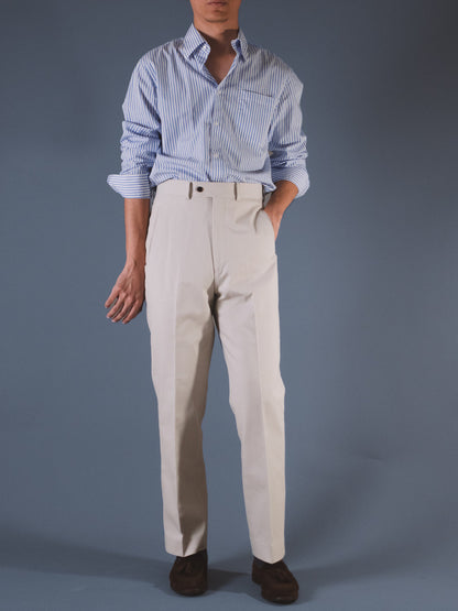 [T13CHINOS] กางเกงชิโนขายาวเอวสูง Classic High Waist Chinos สี "BEIGE"