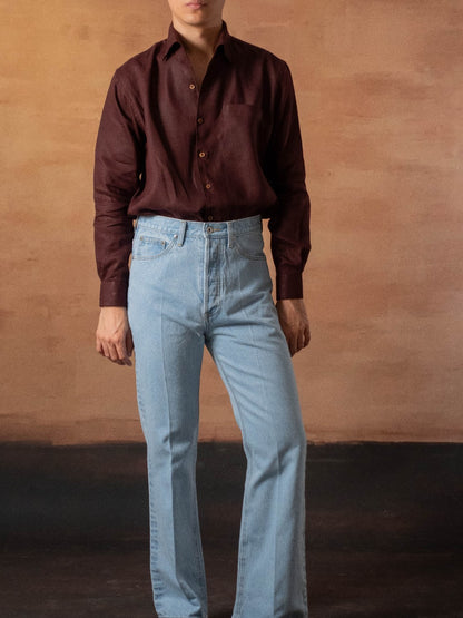 [OPCS-LN-RUBY] เสื้อเชิ้ตลินิน One Piece Collar Shirt - Classic Shirt