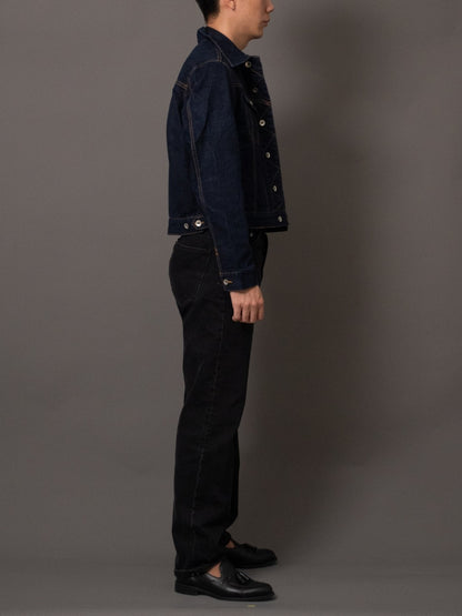 [J5DN-RAW] Cropped rider jacket - Raw Selvedge denim