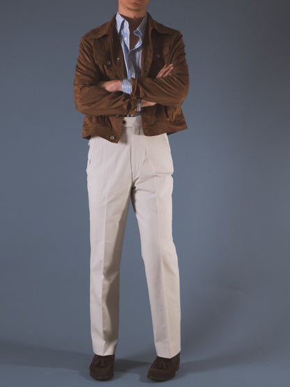 [T13CHINOS] กางเกงชิโนขายาวเอวสูง Classic High Waist Chinos สี "BEIGE"
